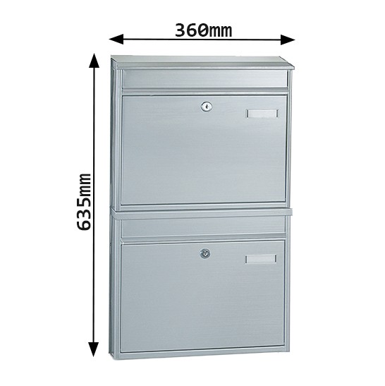 (obrázek pro) Rottner BKS 2 stojanové poštovní schránky nerez