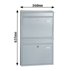 (obrázek pro) Rottner BKS 2 stojanové poštovní schránky nerez